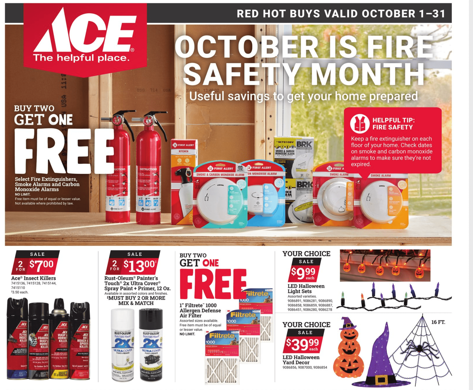 October 2023 Red Hot Buys at ACE High Country Lumber