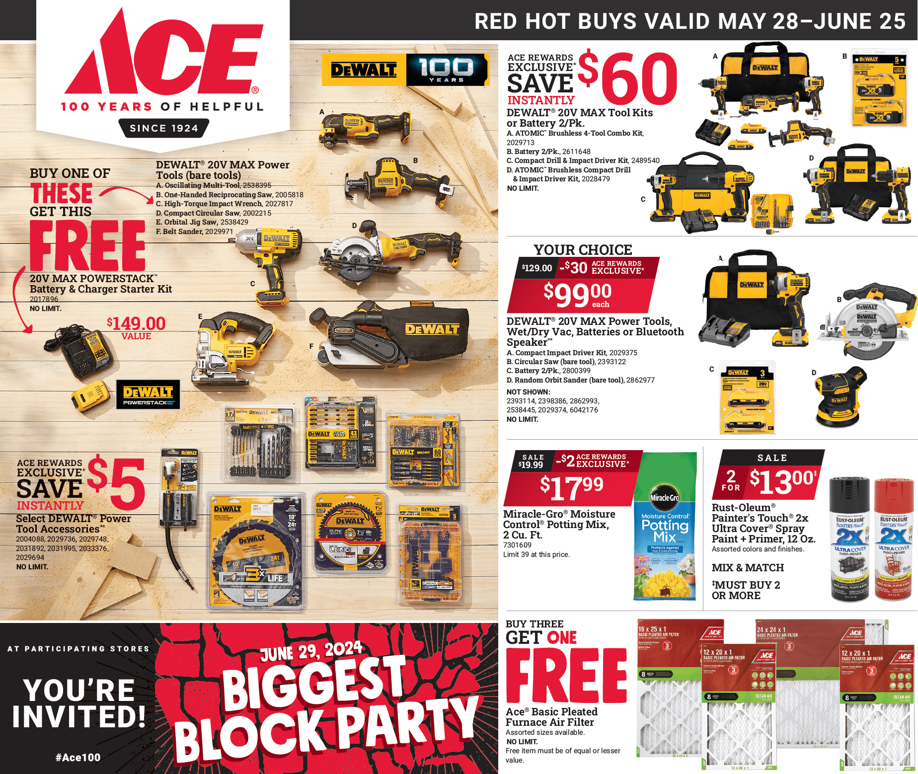 June Red Hot Buys at High Country Lumber ACE Hardware