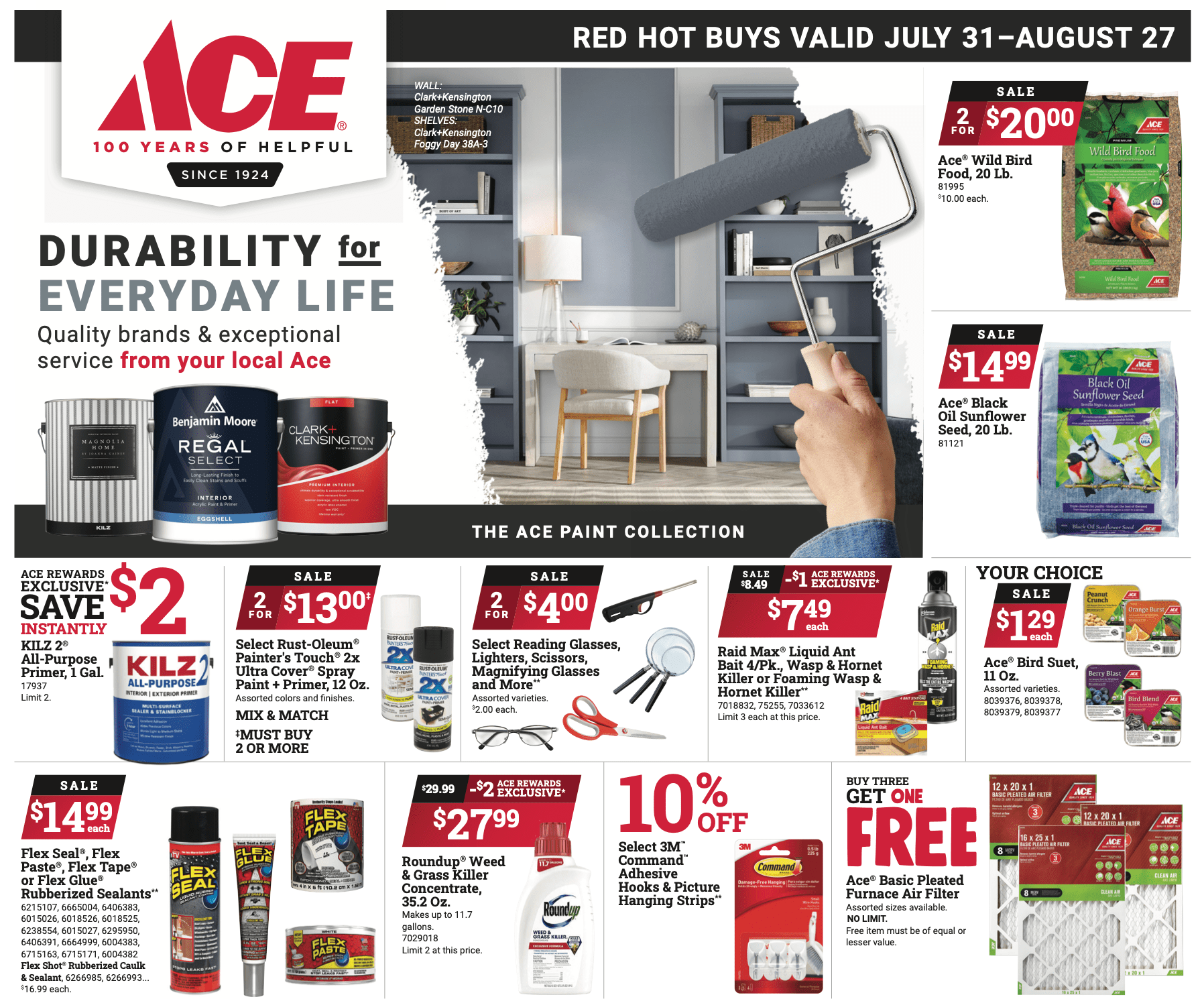 August 2024 Red Hit Buys with Ace Hardware