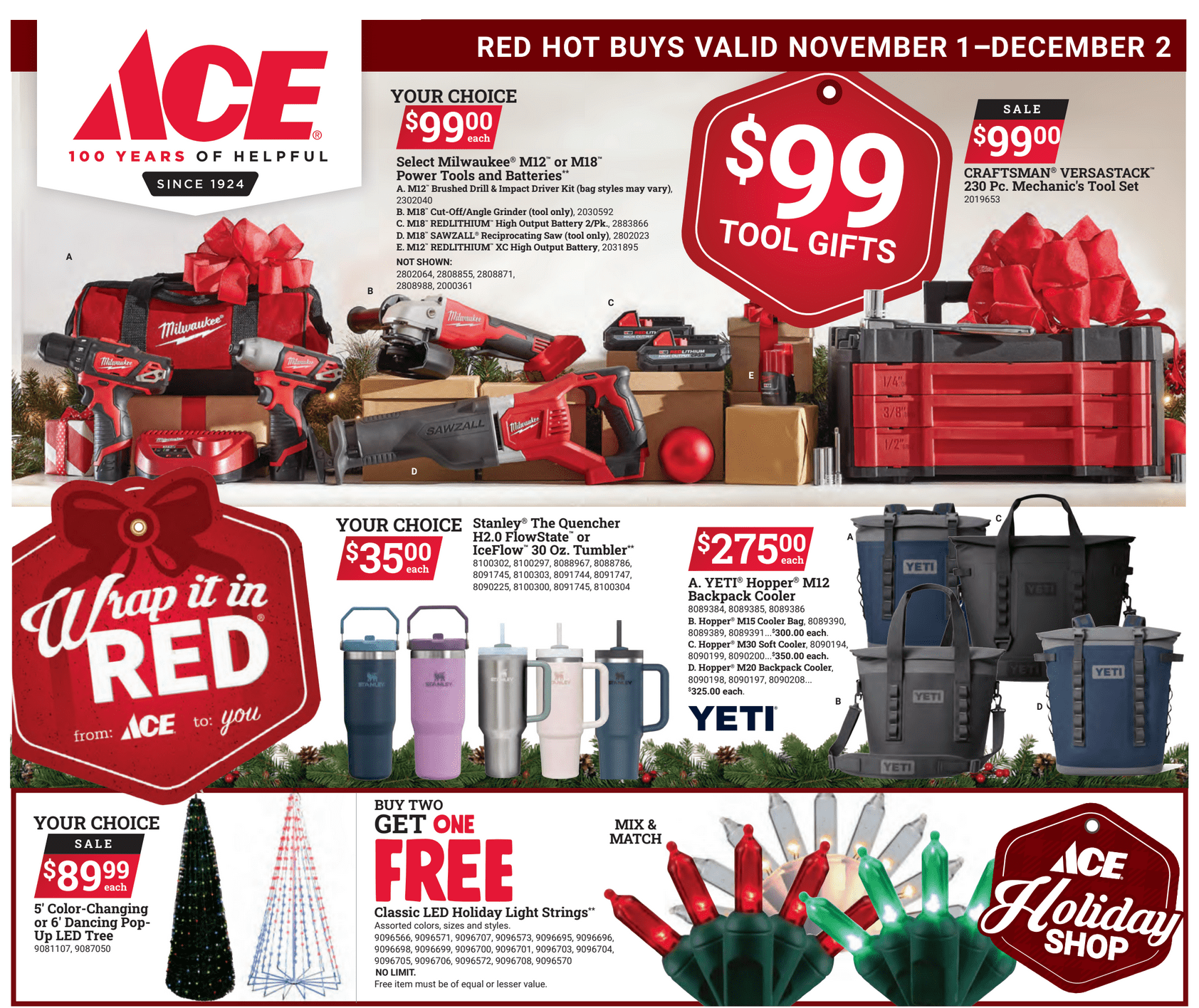 November Red Hot Buys at High Country Lumber, Ace Hardware