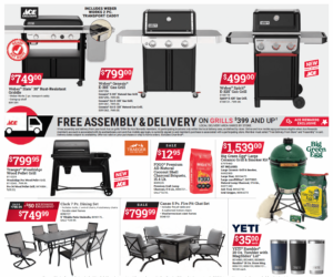 March Red Hot Buys with High Country Lumber and Ace Hardware - BBQ's Sale
