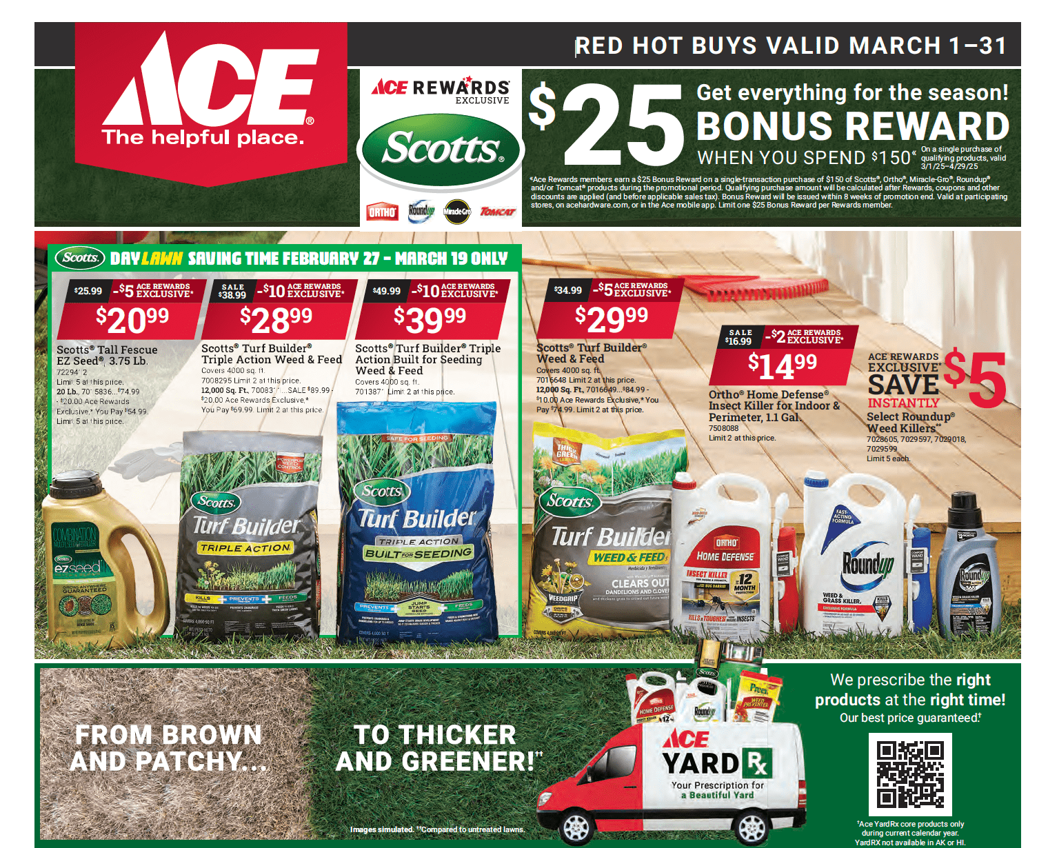 March Red Hot Buys with High Country Lumber and Ace Hardware